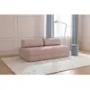 AUTRES Canapé convertible et modulable 3 places en velours rose
