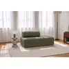 AUTRES Canapé convertible et modulable 2 places en velours vert