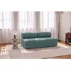 Canapé droit convertible 3 places - tissu lisse - vert KIM3GEM72