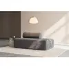 AUTRES Canapé convertible et modulable 2 places en velours gris