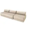 Canapé droit convertible 4 places - velours côtelé - beige KIM31LIN03