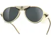 Izipizi - Lunettes de soleil - Glacier #I Sand Cat. 3  en Cuir - Beige