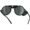 Izipizi - Lunettes de soleil - Glacier #G Black Cat. 3  en Cuir - Noir