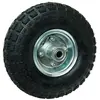 GENERIQUE Roue gonflable de Chariot Diable Brouette Axe déporté Galva 4.10/3.50-4 160Kg + Alesage Ø 16mm