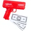 Pistolet à Billets - Couleur Rouge - 100 Faux Billets Inclus