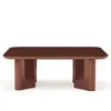 Table basse en bois laqué et plateau en verre Thelma  Gabrielle Paris ...