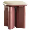 Gabrielle Paris - Pouf lazare en bois laqué Cranberry taille unique