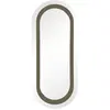 Gabrielle Paris - Miroir Victor en bois laqué Vert kaki taille unique
