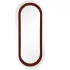 Gabrielle Paris - Miroir Victor en bois laqué Bordeaux taille unique