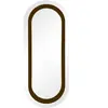 Gabrielle Paris - Miroir Victor en bois laqué Caramel taille unique