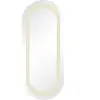 Gabrielle Paris - Miroir Victor en bois laqué Crème taille unique