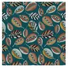 GENERIQUE Tissu d'extérieur déperlant plumes vendu au mètre(...) - 47 Bleu petrole