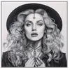GENERIQUE Carré simili cuir 44x44 cm portrait noir et blanc(...) - kc0060