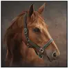 GENERIQUE Carré simili cuir 44 x 44 cm tête de cheval(...) -