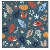 GENERIQUE Tissu coton animaux et feuillage vendu au mètre(...) - forestbleu