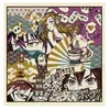 GENERIQUE Tissu carré jacquard 48x48 manga(...) - MANGAFUSHIA