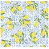 Tissu coton citron vendu par 50 cm(...) - 0006 Bleu