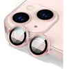 SINO SHEEN Film de protection - Verre trempé - Iphone 13 - Aluminium anodisé - Rose - Ultra-résistant 9H