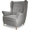 Venesetti Fauteuil 1 place en tissu gris