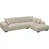 Habitat et jardin Canapé D'angle Tissu "Monceau" - 3 Places - Beige