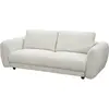 Canapé droit en tissu chenille "Saint Germain S" - 3 places - Beige