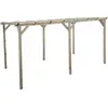 Habitat et Jardin Carport voiture en bois "Sunny" 3 x 5 m