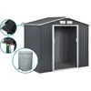 Abri de Jardin métal- Vegas- 2,7 m² avec gouttière et récupérateur d'eau