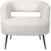 Habitat et Jardin Fauteuil en tissu bouclette "iris" - Blanc