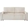 Palozi Sofa Canapé convertible en velours côtelé "Montaigne" -3 places - Beige
