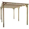 Habitat et Jardin Carport voiture en bois "Solar II" 3 x 5 x 2.4