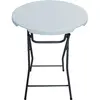Habitat et Jardin Table haute pliante en plastique Ø 80 cm "Lili" - blanc