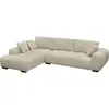 Habitat et Jardin Canapé d'angle tissu "Monceau" - 3 places - Beige