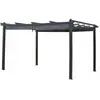 Habitat et Jardin Pergola aluminium avec toit rétractable - 3 x 4 m - Anthracite