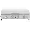 HABITAT ET JARDIN Plancha gaz 4 bruleurs avec couvercle "Fasto" - 10 kw - Gris