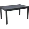 Habitat et Jardin Table aluminium extensible "Lagos" - 200/320 x 105 x 76 cm - Noir