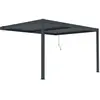 Pergola adossée en aluminium "Windsor" - Gris anthracite - 3 x 4 m