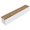 Meuble tv en bois west - 150 x 32 x 30 cm - pin blanc de l'atlantique