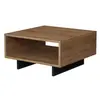 Table basse en bois "Hola" - 60 x 60 x 32 cm - Chêne Anthracite