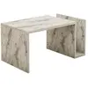 Table basse en bois "Memo" - 86 x 50 x 32 cm - Marbre Freesia