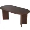 Table à manger en bois "Sablin" - 180 x 89 x 75 cm - Noyer