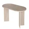 Table à manger en bois "Sablin" - 180 x 89 x 75 cm - Travertin