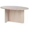 Table basse en bois "Orba" - 120 x 65 x 40 cm - Travertin