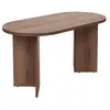 Table basse en bois "Sable" - 60 x 119 x 40 cm - Noyer