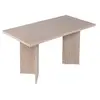Table basse en bois "Sabin" - 60 x 119 x 40 cm - Travertin