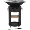 Barbecue Plancha Brasero À Charbon Et Bois "cesar Premium" - Ø 81 Cm -