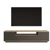 Meuble TV en bois "FR7" - 180 x 44 x 44 cm - Pin atlantique Anthracite