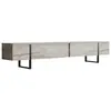 Meuble TV en bois "Luxe" - 180 x 30 x 50 cm - TravertinNoir