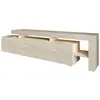 Meuble TV en bois "Beliz" - 192 x 37 x 53 cm - Travertin