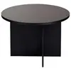 Table basse en bois "Soleil" - 90 x 90 x 40 cm - Bois Noir