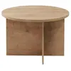 Table basse en bois "Soleil" - 90 x 90 x 40 cm - Chêne Saphir